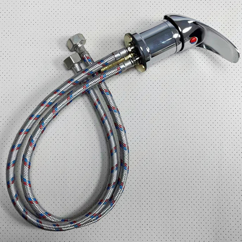 Sip maišytuvo praustuvui – keraminių vožtuvų branduolys, cinko lydinys, vieno jungties dizainas