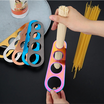 Tészta mérő négy lyukkal, 430 rozsdamentes acél, modern egyszerű stílus, logó nyomtatható