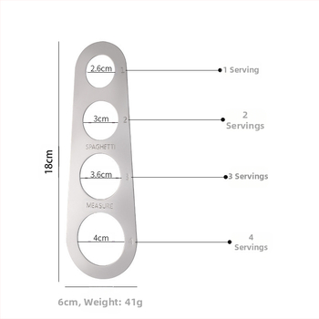 Μετρητής μακαρονιών με τετραπλές οπές, ανοξείδωτο 430, μοντέρνος σχεδιασμός, δυνατότητα λογότυπου