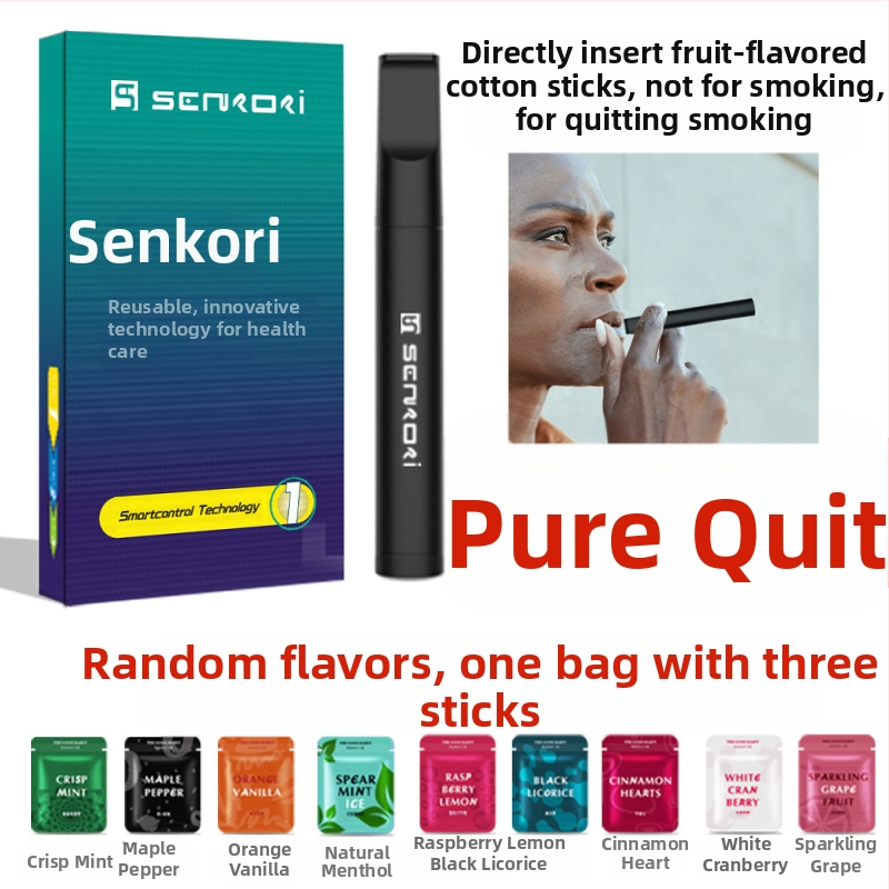 Plastikinis cigarečių laikiklis – pagalbinė priemonė metant rūkymą, be nikotino, pritaikomas