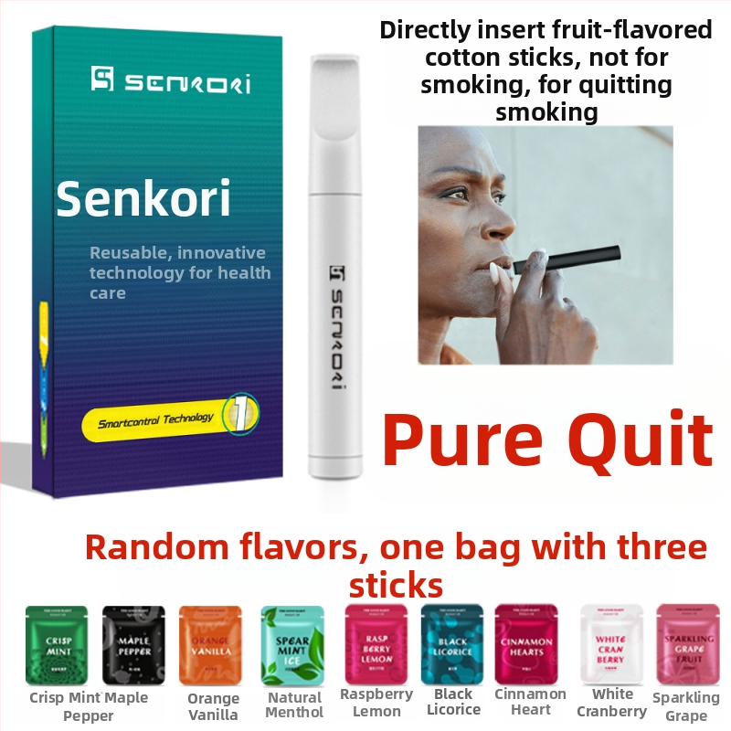 Plastikinis cigarečių laikiklis – pagalbinė priemonė metant rūkymą, be nikotino, pritaikomas