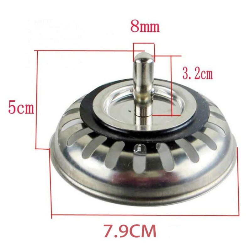 Nehrđajući čelični poklopac odvoda za kuhinjski sudoper, vodonepropusni kišobran model Waterproof umbrella; težina 40 g; presjek 79 tanak