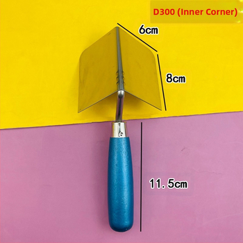 Двупосочен ъглов инструмент от неръждаема стомана за вътрешни и външни ъгли, шпакловане и работа със шпакловка; модели D200, D300, D200S, D300S