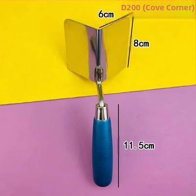 Двупосочен ъглов инструмент от неръждаема стомана за вътрешни и външни ъгли, шпакловане и работа със шпакловка; модели D200, D300, D200S, D300S
