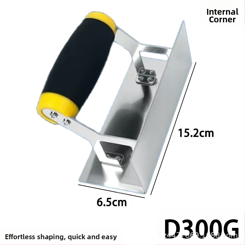 Двупосочен ъглов инструмент от неръждаема стомана за вътрешни и външни ъгли, шпакловане и работа със шпакловка; модели D200, D300, D200S, D300S