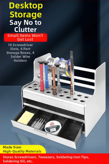 Medinis atsuktuvų laikiklis, daugiafunkcinis mobiliųjų telefonų remonto įrankių organizatorius ir darbo stalas