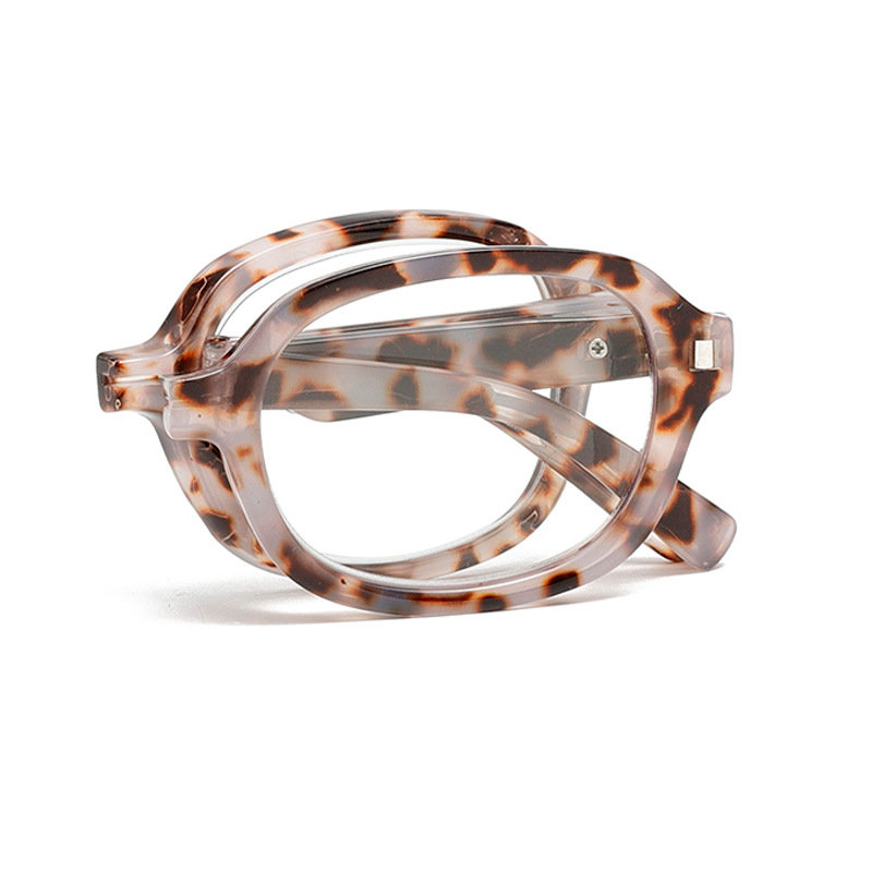 Čítacie okuliare s ochranou proti modrému svetlu, skladateľný okrúhly rám, AC šošovky, PC rám, jeseň 2024