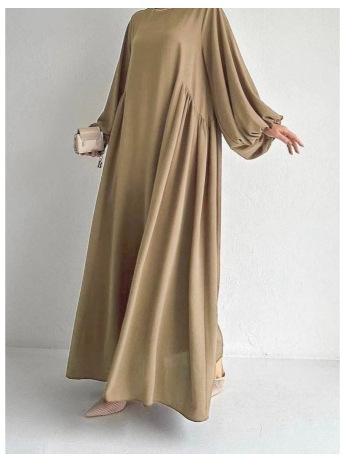 Abaya φόρεμα για γυναίκες μουσουλμίνες — Μακριά ρόμπα από πολυεστέρα με μακριά μανίκια, 95%+ πολυεστέρα, μάρκα Yuxi, λανσάρισμα φθινόπωρο 2024