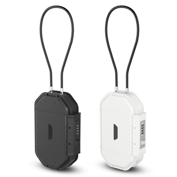 Θήκη αποθήκευσης CH-828 από ABS, μηχανικό κλείδωμα - IP66 αδιάβροχη, ατσάλινο καλώδιο μήκους 54,5 cm