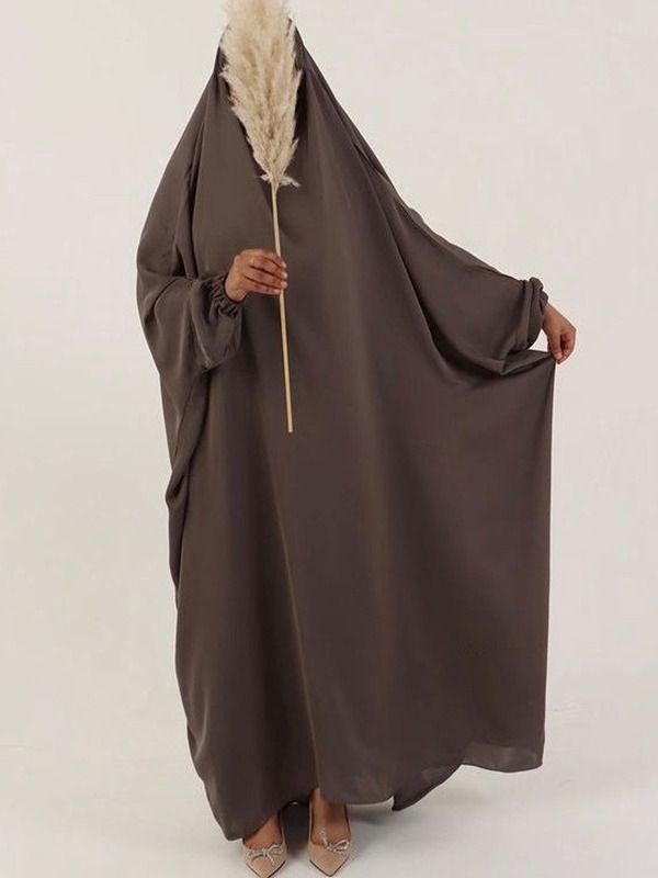 Női imaköntös ruha, laza szabás, hosszú ujjú, poliészter anyag, őszi 2023 kiadás