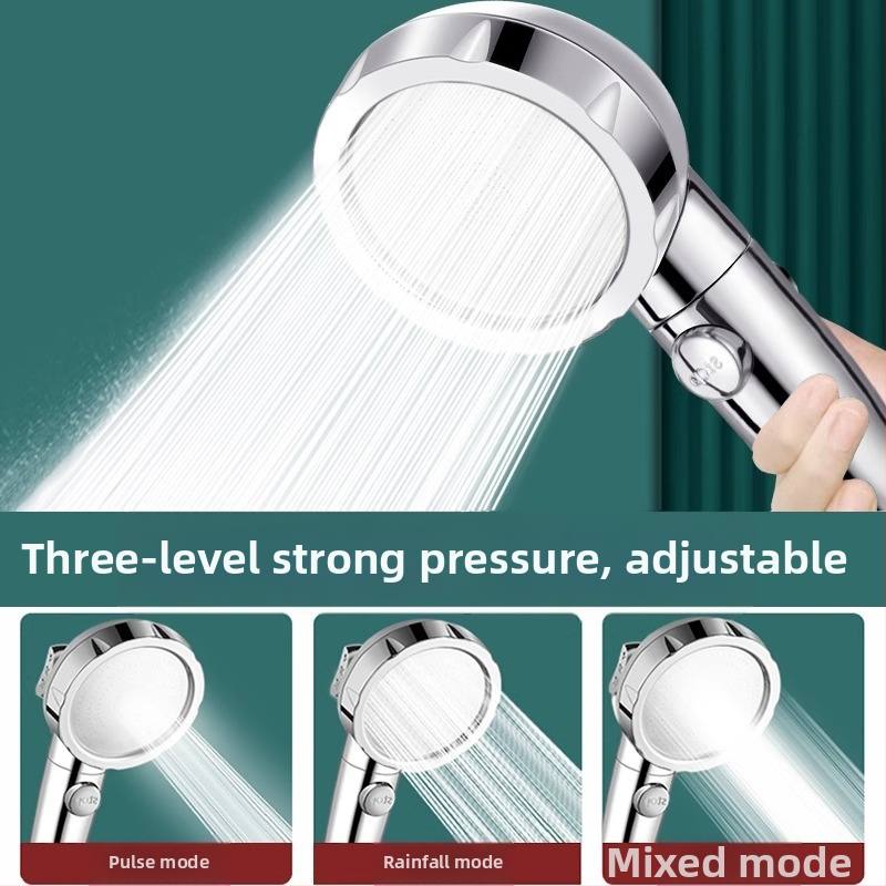 Σετ κεφαλής ντους με υψηλή πίεση — ABS, ονομαστική πίεση 1,6 MPa, θερμοκρασία λειτουργίας 0–100°C, μοντέλο ιαπωνικού διακόπτη ντους, ηλεκτροπλατίωση