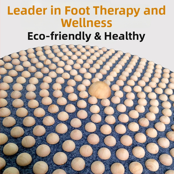 Kietmedžio pėdų masažo kilimėlis su akupresūros taškais, namų naudojimui