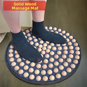 Kietmedžio pėdų masažo kilimėlis su akupresūros taškais, namų naudojimui
