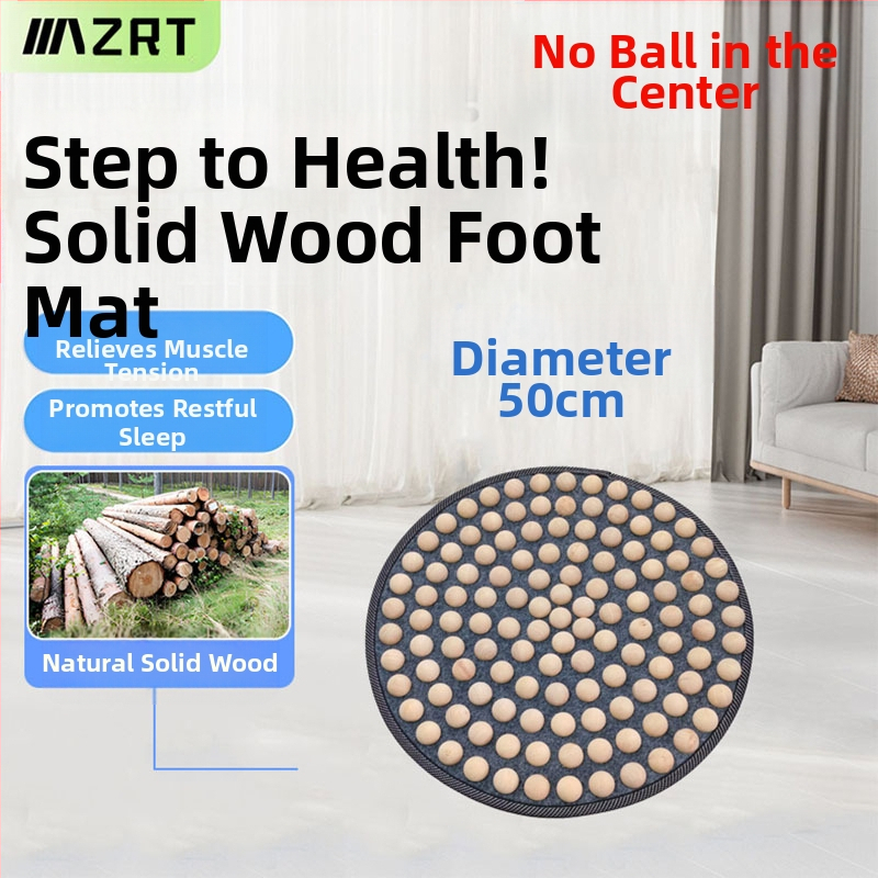 Kietmedžio pėdų masažo kilimėlis su akupresūros taškais, namų naudojimui