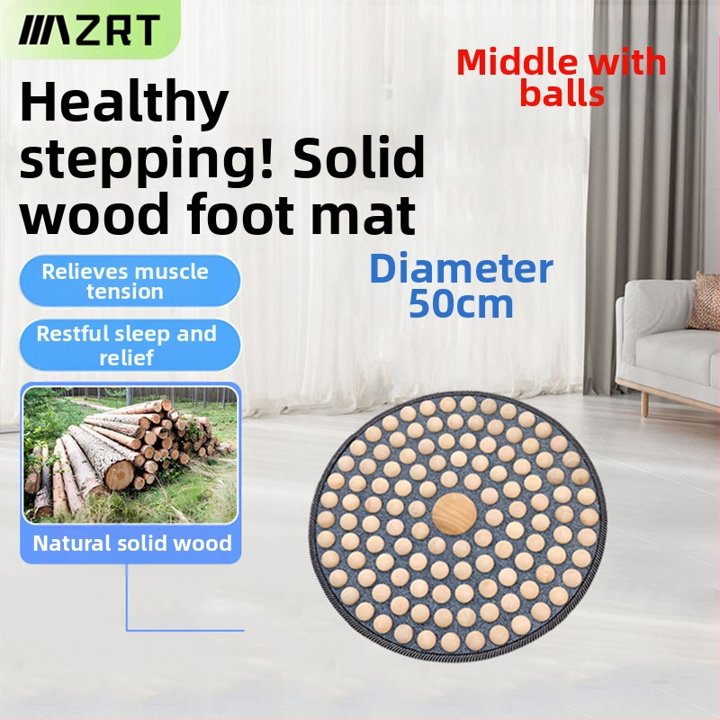 Kietmedžio pėdų masažo kilimėlis su akupresūros taškais, namų naudojimui