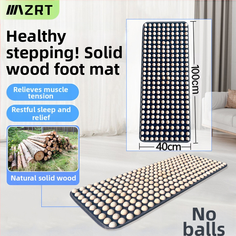 Kietmedžio pėdų masažo kilimėlis su akupresūros taškais, namų naudojimui