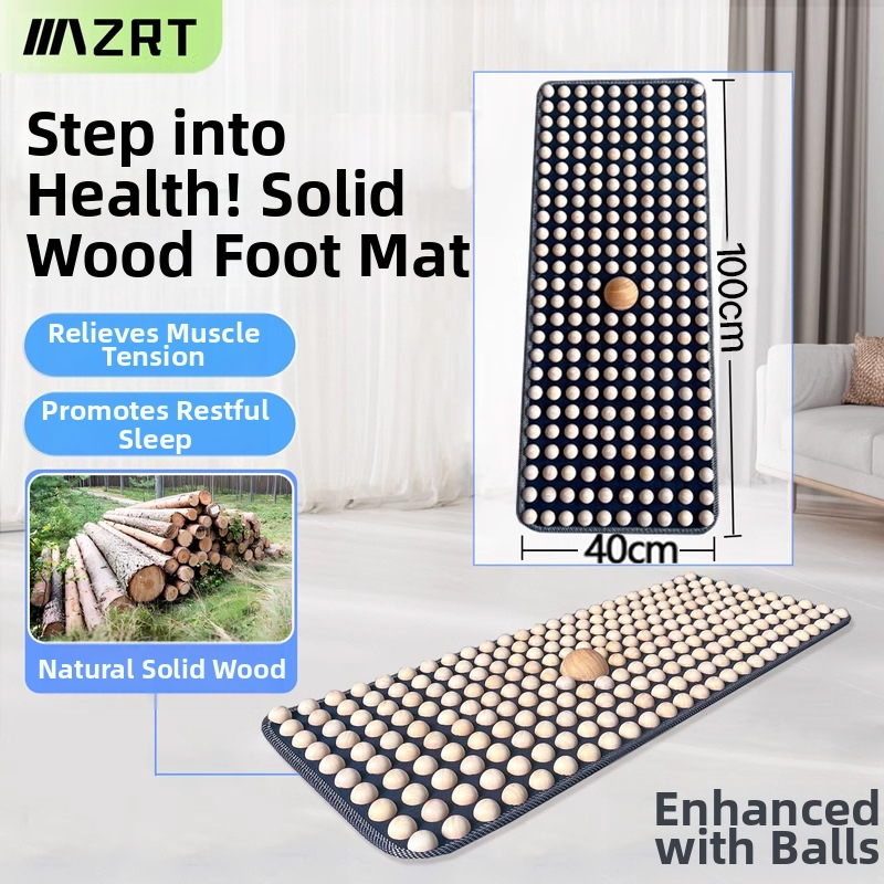 Kietmedžio pėdų masažo kilimėlis su akupresūros taškais, namų naudojimui
