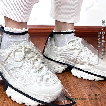 Καλύμματα παπουτσιών κομμωτικής για μπαρμπέρ σόου και σαλόνι κομμωτικής, προστασία από σκόνη, κατά του σπάσιματος των μαλλιών, για ενήλικες, μοτίβο 69850, βιοδιασπώμενα