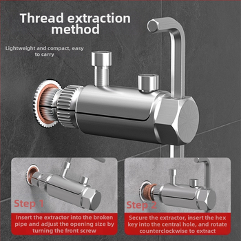 Универсален извличач на резби за домашни водопроводни тръби и ъглови клапани – съвместим с 24V електрически ъглошлайф