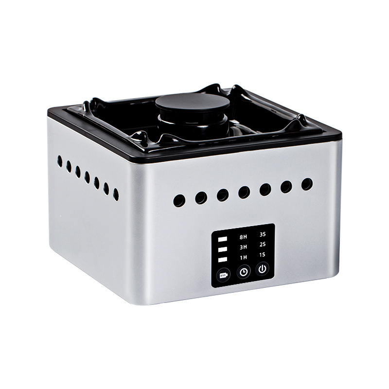 Scrumieră ceramică inteligentă cu purificator de aer cu ioni negativ pentru uz casnic — elimină mirosurile, alimentare USB, filtrare HEPA, funcționare silențioasă, flux de aer 51–150 m3/h, potrivită pentru 11–20 m2