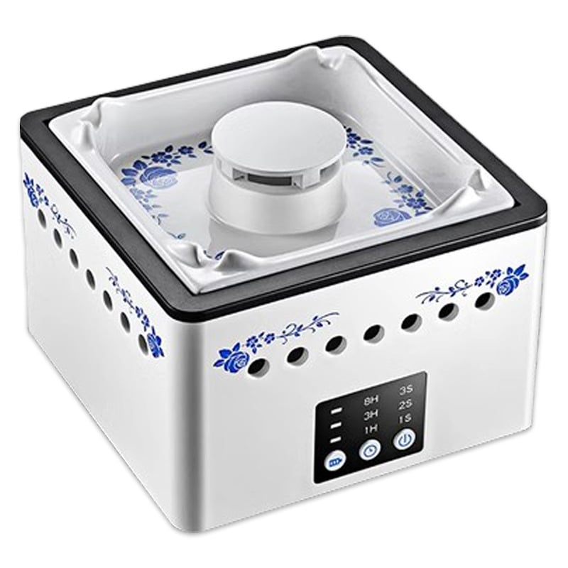 Scrumieră ceramică inteligentă cu purificator de aer cu ioni negativ pentru uz casnic — elimină mirosurile, alimentare USB, filtrare HEPA, funcționare silențioasă, flux de aer 51–150 m3/h, potrivită pentru 11–20 m2