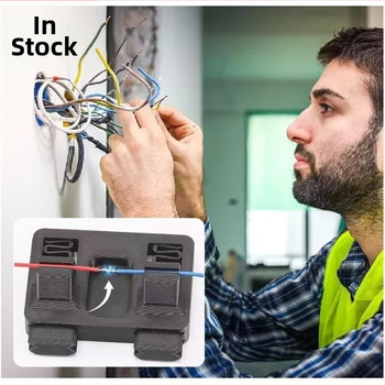 Elektrinių laidų suvirinimo laikiklis, PLA medžiaga, dažyta apdaila, logotipas atspausdintas, mechaninė gamyba, šiuolaikiškas minimalistinis stilius