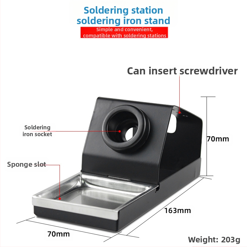Изцяло метална стойка за заваръчен пистолет, квадратна Y-образна скоба, покритие емайлово печено, съвместима с държачи за заваръчни пистолети, марка Neutral