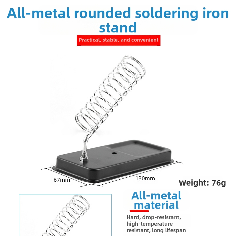 Изцяло метална стойка за заваръчен пистолет, квадратна Y-образна скоба, покритие емайлово печено, съвместима с държачи за заваръчни пистолети, марка Neutral
