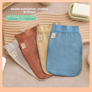 Zhenbao V9 Γάντι απολέπισης μπάνιου — μονόστρωτο, τραχιά υφή άμμου, φιλικό προς το δέρμα, ελαστικό, για άνδρες και γυναίκες