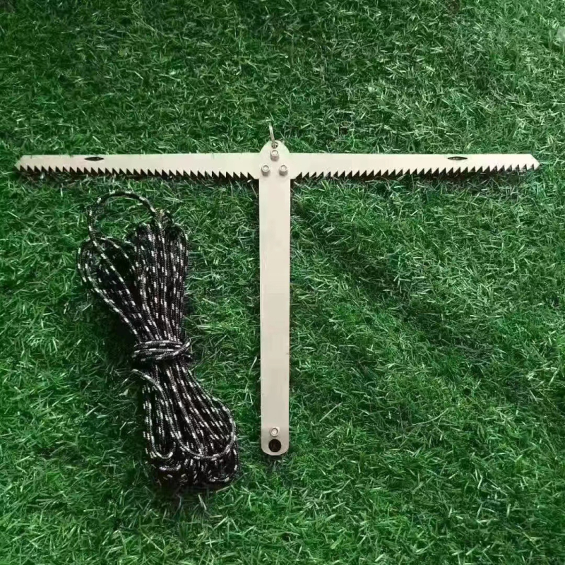 Сгъваем удебелен нож за водни растения с четири крака, четири зъба и четири захващащи куки — неръждаема стомана