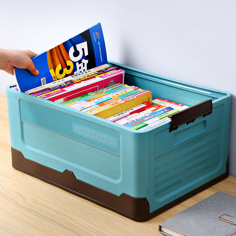Cutie de depozitare pliabilă pentru cărți, haine și jucării – material PP, multifuncțională, mobilă, model W5151/W5152/W5153, pentru studiu, dormitor și sufragerie.