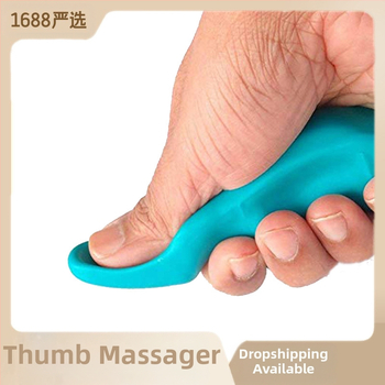 Палецовиден мини акупресура масажор – портативно устройство за масаж на гърба с ръчна ролкова топка, ABS, 60 g, FLD