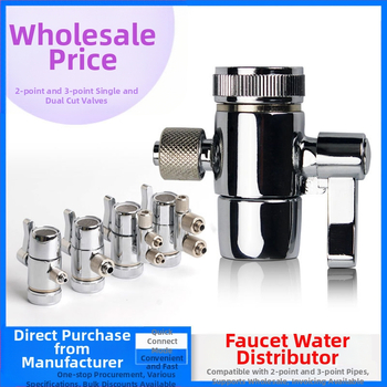 Source Vandens filtravimo čiaupo daliklis vožtuvas, grynas varis, 500 L/h, Modelis 3