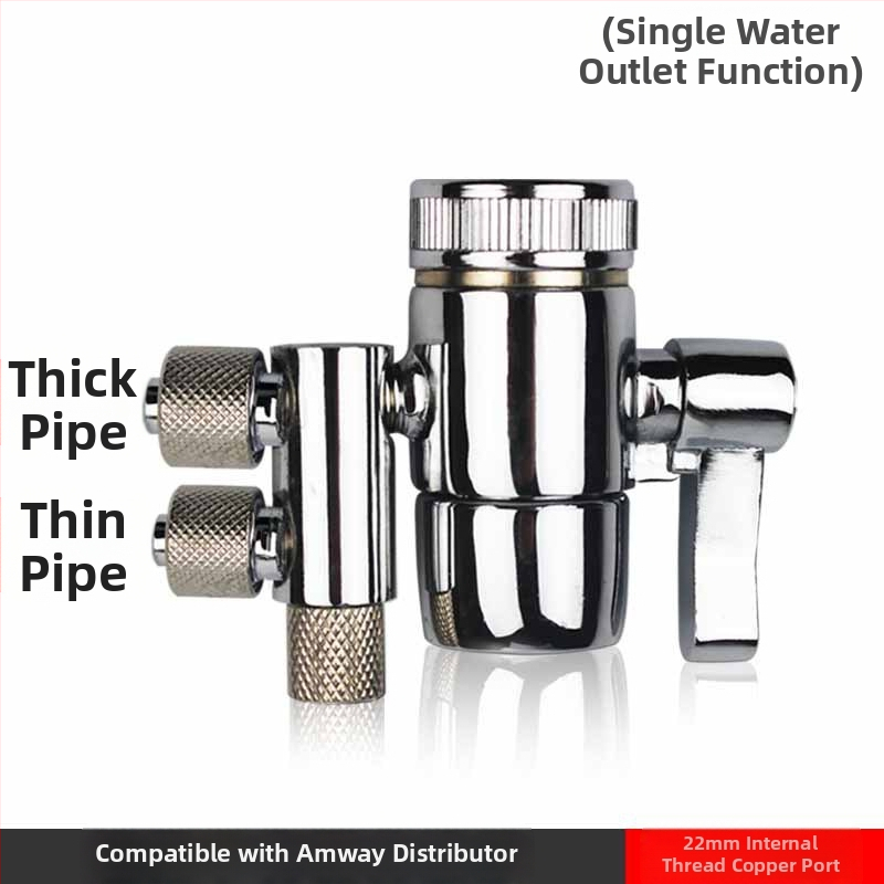 Source Vandens filtravimo čiaupo daliklis vožtuvas, grynas varis, 500 L/h, Modelis 3