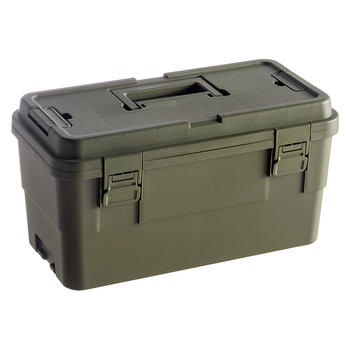 Θήκη αποθήκευσης εργαλείων για εξωτερικούς χώρους: φορητή, ανθεκτική στη σκόνη, υλικό πυκνωμένου PP, χωρητικότητας 30–40 λίτρων