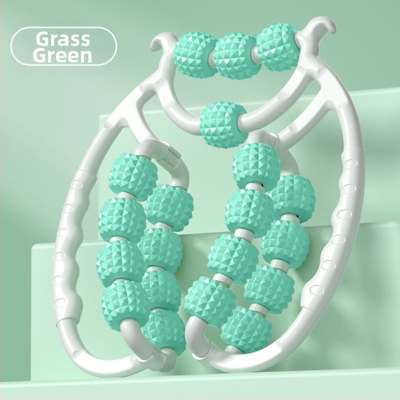 Масажор за крака с двойни редове кръгли ролки; Материал: PP + кополипропилен; Марка: Sai Yue Kang