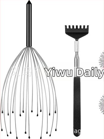 Brother Zhe Метален масажор за скалп вдъхновен от октопод, 0,03 кг, опаковка 300 бр.