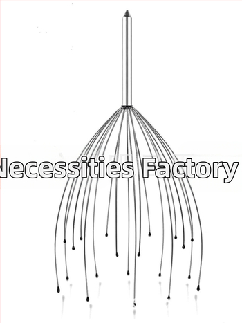 Brother Zhe Метален масажор за скалп вдъхновен от октопод, 0,03 кг, опаковка 300 бр.