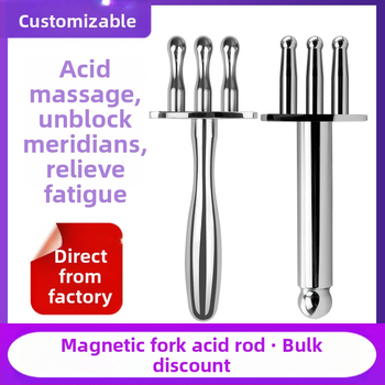 anisa Furculă magnetică de masaj pentru meridiane — terapie acupoint cu două și trei arcuri, capete rotunde de masaj pentru gât, spate, talie și picioare