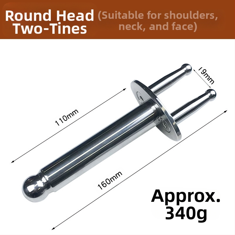 anisa Furculă magnetică de masaj pentru meridiane — terapie acupoint cu două și trei arcuri, capete rotunde de masaj pentru gât, spate, talie și picioare