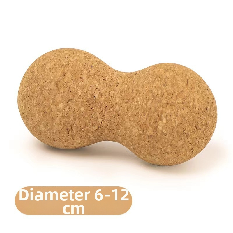 Korekasinės jogos kamuolys žemės riešutų formos fascijų atpalaidavimui ir raumenų atpalaidavimui — kietas kamštis, 90/180 g