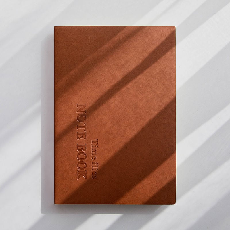 Κορεατικής έκδοσης σημειωματάριο με PU κάλυμμα, δέσιμο με κλωστή, χαρτί από πολτό ξύλου, 40 g, 1–50 σελίδες