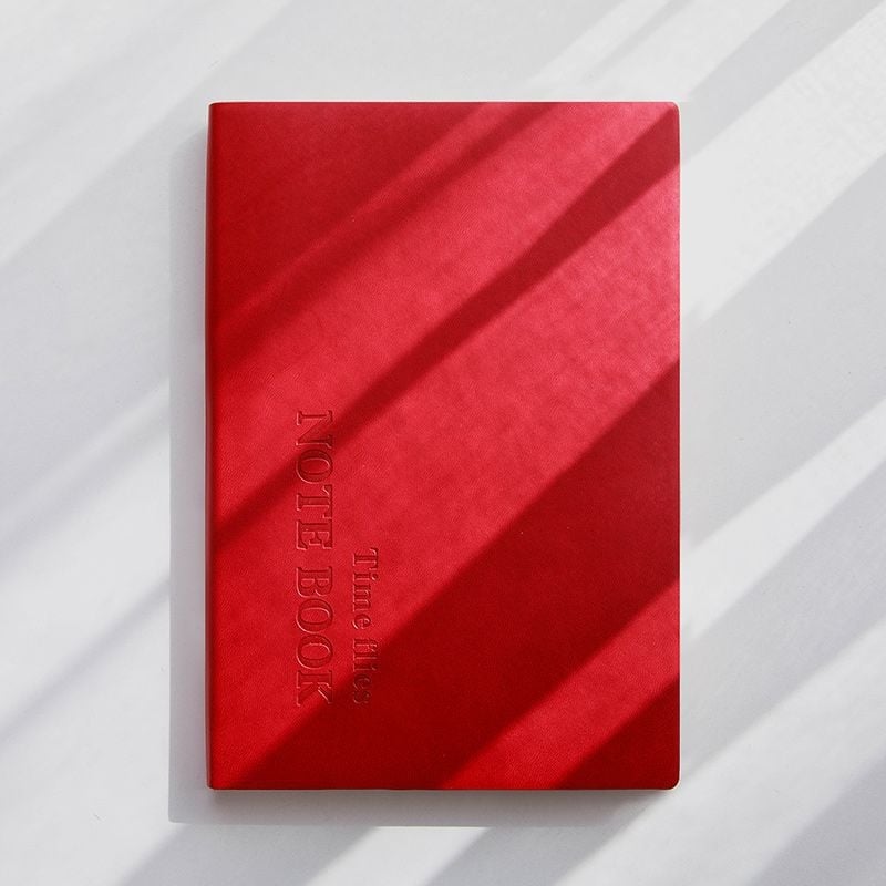 Κορεατικής έκδοσης σημειωματάριο με PU κάλυμμα, δέσιμο με κλωστή, χαρτί από πολτό ξύλου, 40 g, 1–50 σελίδες