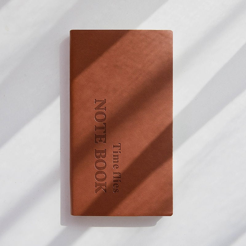 Κορεατικής έκδοσης σημειωματάριο με PU κάλυμμα, δέσιμο με κλωστή, χαρτί από πολτό ξύλου, 40 g, 1–50 σελίδες