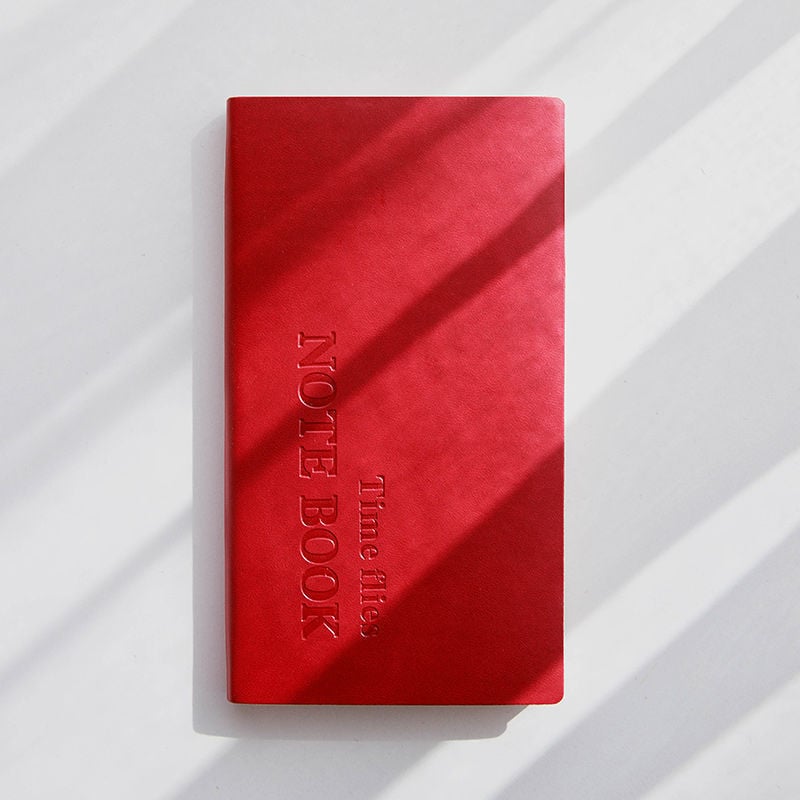 Κορεατικής έκδοσης σημειωματάριο με PU κάλυμμα, δέσιμο με κλωστή, χαρτί από πολτό ξύλου, 40 g, 1–50 σελίδες