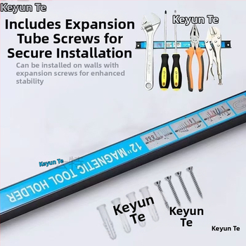 Μαγνητική βάση εργαλείων για οικιακή και κουζίνα με μαγνήτες υψηλής ισχύος; μοντέλα: 8in/20cm έξι φορές μεγαλύτερη μαγνητική βάση, 6in/16cm κοινή μαγνητική βάση, 12in/31cm έξι φορές μεγαλύτερη μαγνητική βάση, 18in/45cm.