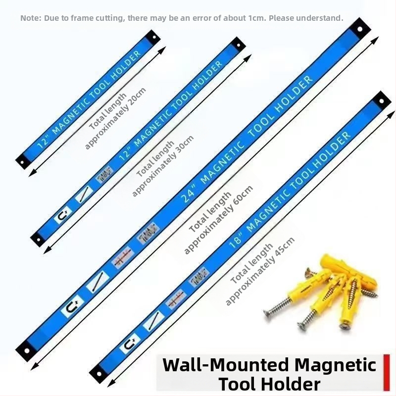 Μαγνητική βάση εργαλείων για οικιακή και κουζίνα με μαγνήτες υψηλής ισχύος; μοντέλα: 8in/20cm έξι φορές μεγαλύτερη μαγνητική βάση, 6in/16cm κοινή μαγνητική βάση, 12in/31cm έξι φορές μεγαλύτερη μαγνητική βάση, 18in/45cm.