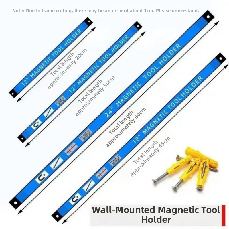 Μαγνητική βάση εργαλείων για οικιακή και κουζίνα με μαγνήτες υψηλής ισχύος; μοντέλα: 8in/20cm έξι φορές μεγαλύτερη μαγνητική βάση, 6in/16cm κοινή μαγνητική βάση, 12in/31cm έξι φορές μεγαλύτερη μαγνητική βάση, 18in/45cm.