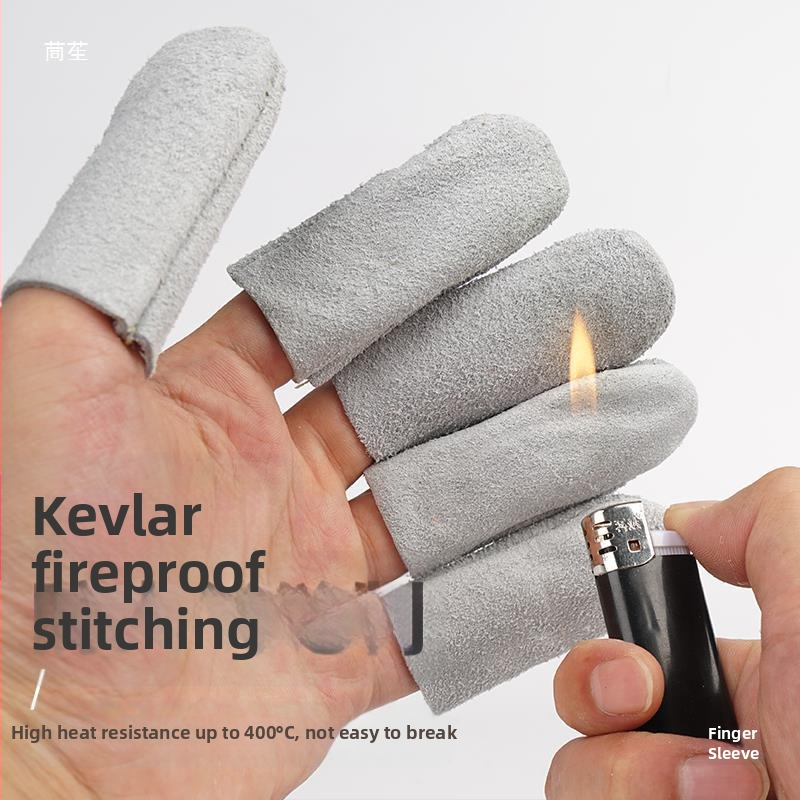 Кожени пръстови накрайници, удебелени, термоизолирани, пробивоустойчиви, антихлъзгави