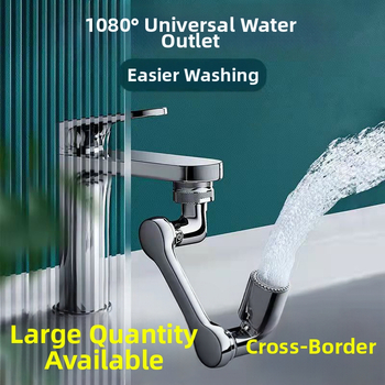 Kranų pratęsimas su mechanine ranka, 1080° sukimasis, lydinio konstrukcija, lengvas prabangos stilius, universali purškimo galva